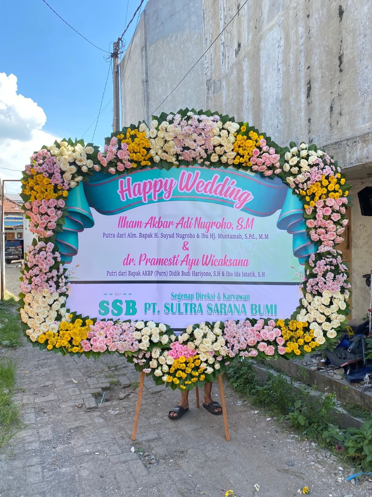 Karangan Bunga Wedding