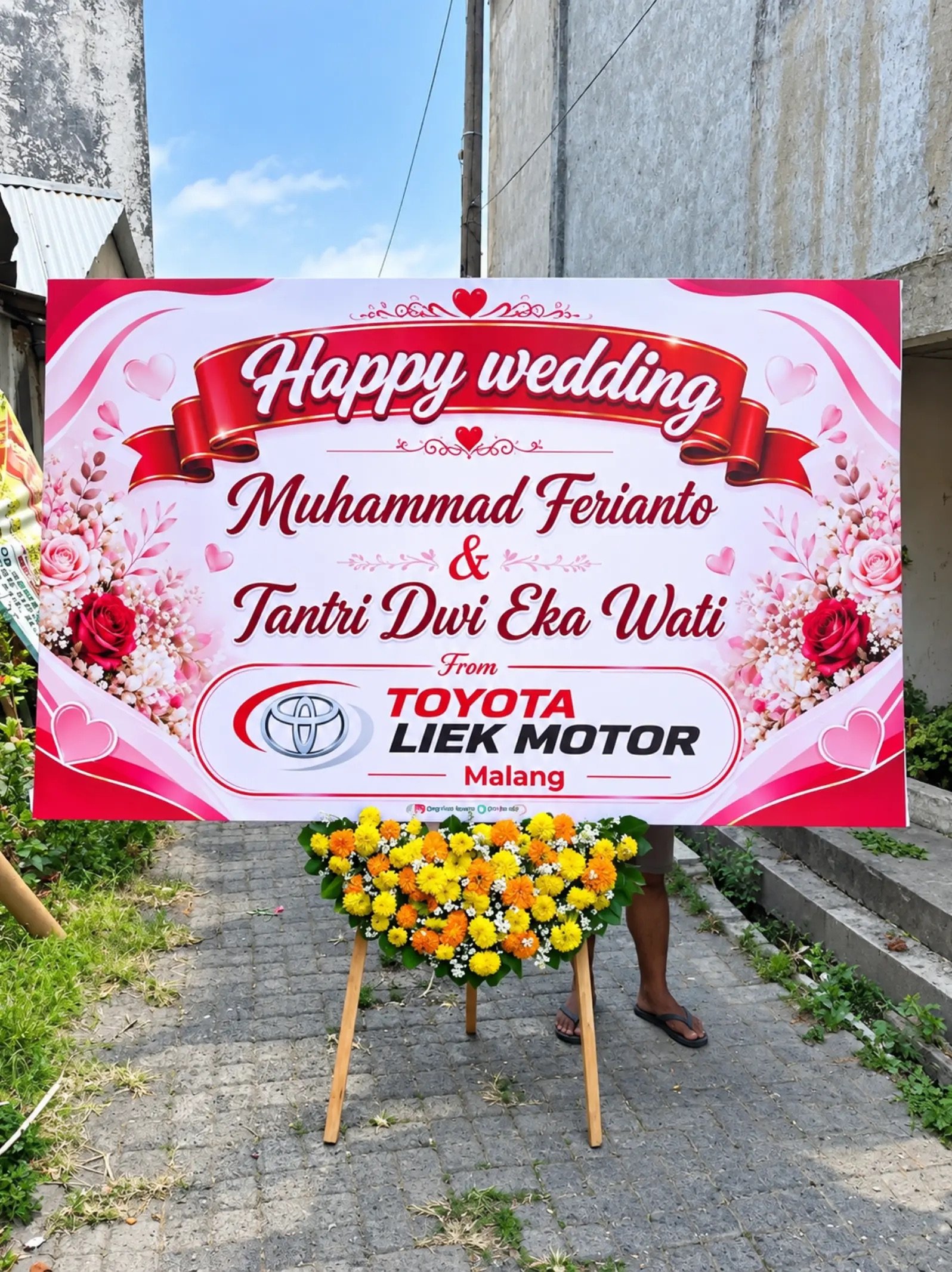 Karangan Bunga Wedding