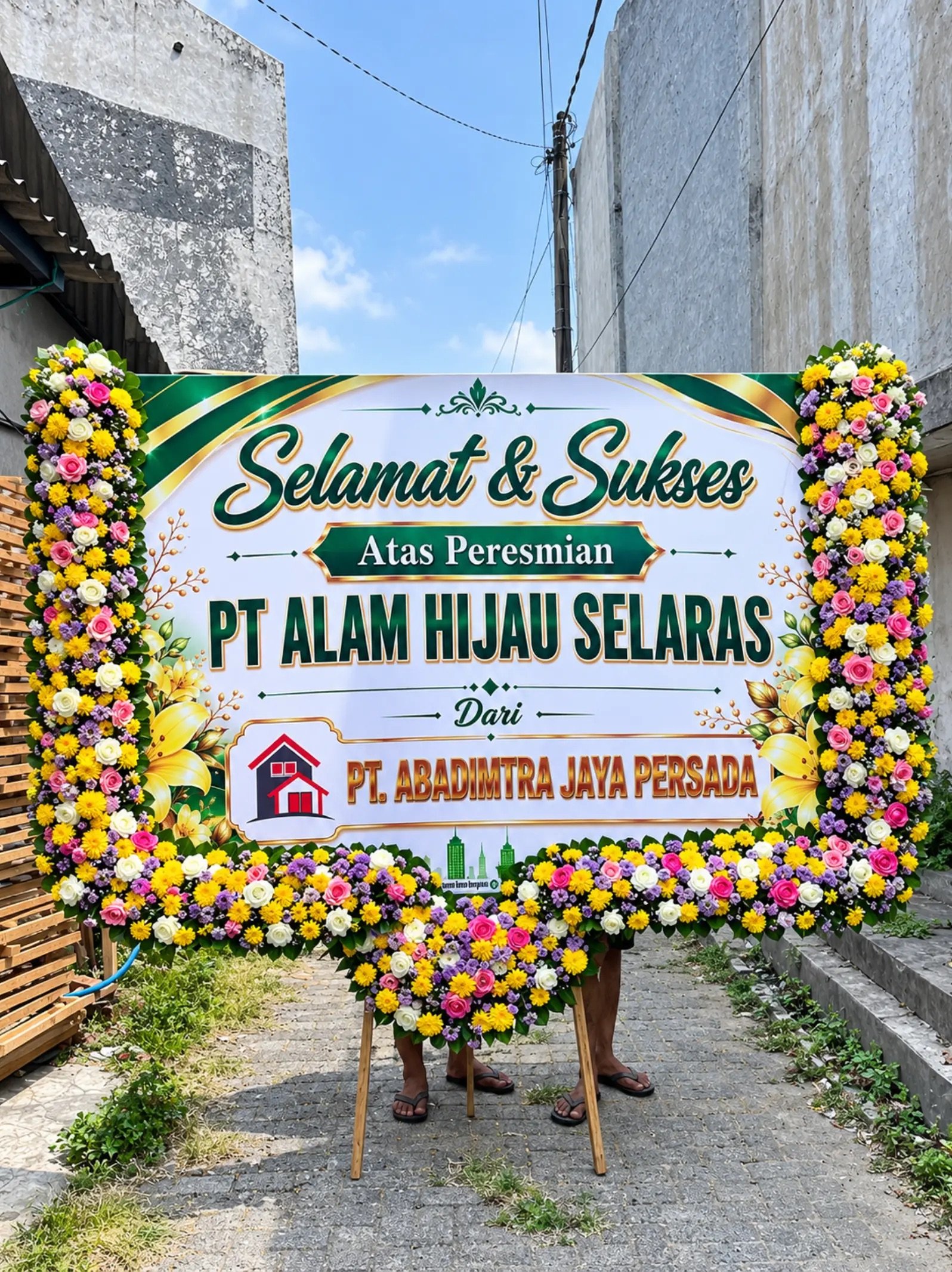 Karangan Bunga Selamat